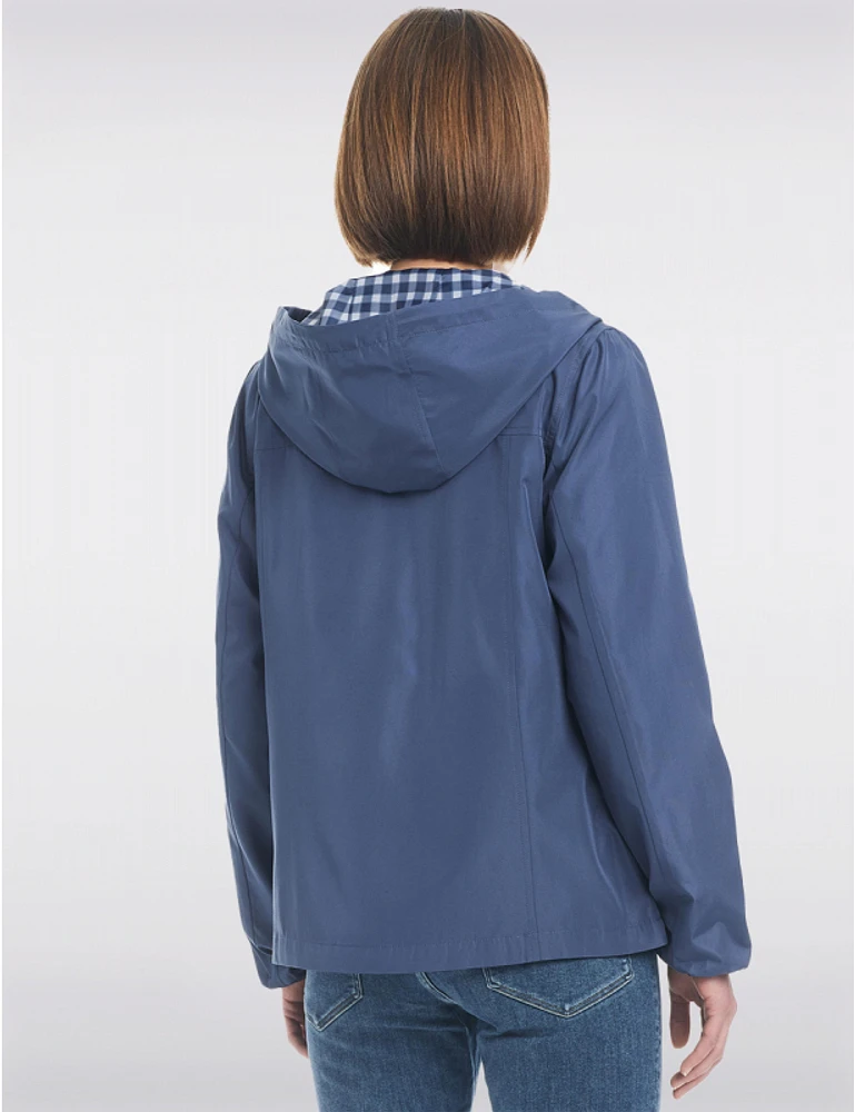 Manteaux | La maison du manteau au Québec Coupe-Vent Légèr & Sportif Avec Capuche Doublée Motif  De Gingham par Details