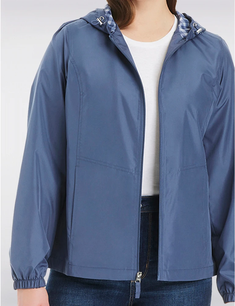 Manteaux | La maison du manteau au Québec Coupe-Vent Légèr & Sportif Avec Capuche Doublée Motif  De Gingham par Details