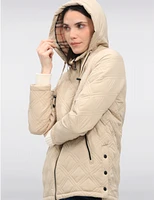 Veste Matelassée Capuche Carreaux par Saki