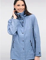 Manteaux | La maison du manteau au Québec Veste Softshell Végan Legere à Capuche & Fentes Latérales par Saki