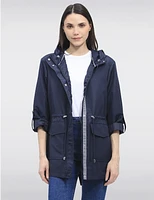 Manteaux | La maison du manteau au Québec Anorak Moderne Mi-Long à Manches Roulées Versatile par Jones New York