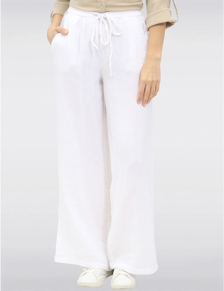 Pantalon Large Coton Vegan par Point Zero
