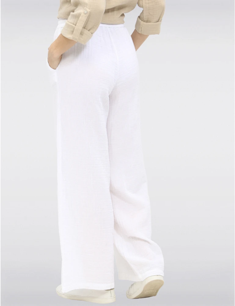 Pantalon Large Coton Vegan par Point Zero