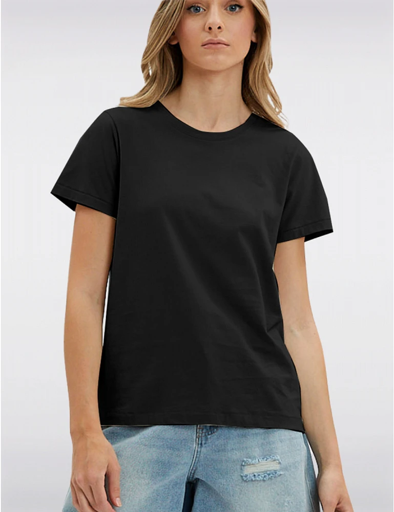 T-shirt Coton Col Rond Vegan par Point Zero