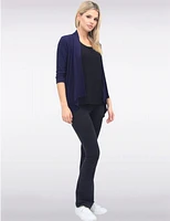 Manteaux | La maison du manteau au Québec Cardigan Polyvalent En Tricot Pointelle à Manches 3/4 et Devant Drapé ar Vamp