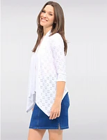 Boléro Blanc Drapé Polyvalent par Vamp