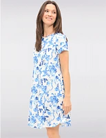 Robe Florale Mi-Longue par Vamp