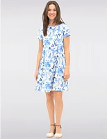 Robe Florale Mi-Longue par Vamp