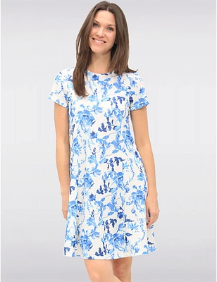 Robe Florale Mi-Longue par Vamp