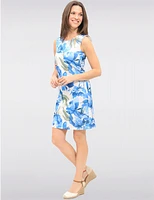 Robe Imprimé Floral Bleu par Vamp
