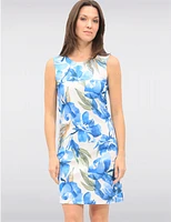 Robe Imprimé Floral Bleu par Vamp