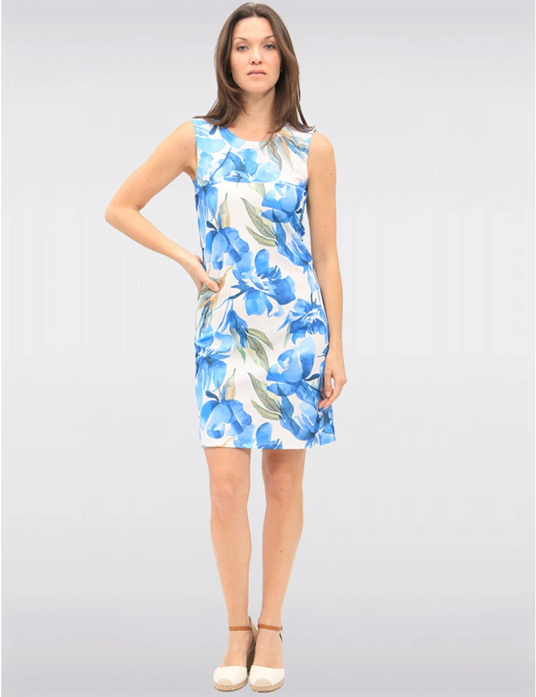 Robe Imprimé Floral Bleu par Vamp