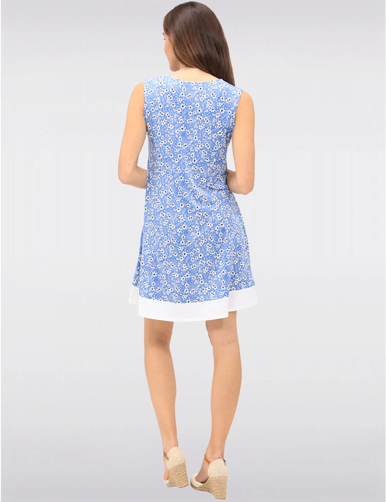 Robe Florale Sans Manches par Vamp