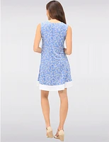 Robe Florale Sans Manches par Vamp