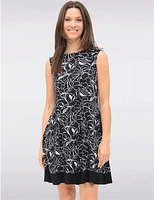 Robe A-Line Florale Abstraite par Vamp