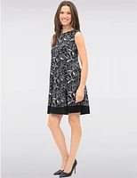 Robe A-Line Florale Abstraite par Vamp