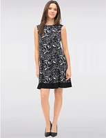 Robe A-Line Florale Abstraite par Vamp