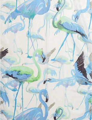 Manteaux | La maison du manteau au Québec Charmant Foulard Oblong Imprimé Flamant Rose Exotique avec Franges