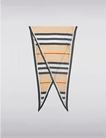 Écharpe Triangle Rayée Marine