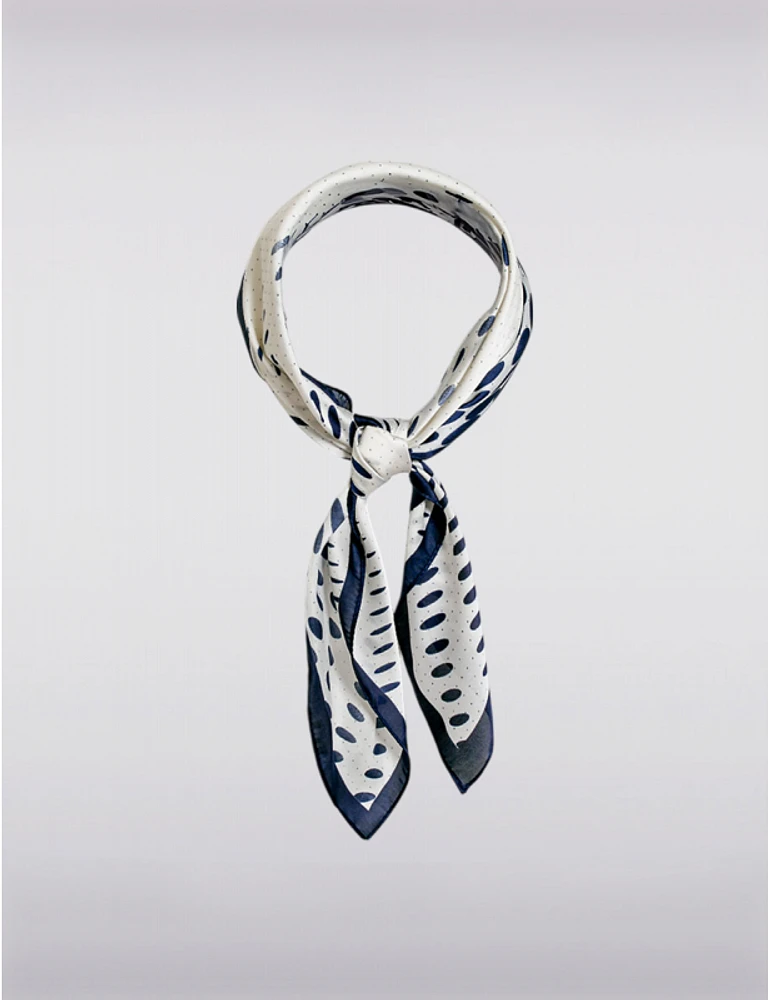 Manteaux | La maison du manteau au Québec Foulard Carré à Imprimé Géométrique Fini Satiné Élégant