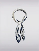 Manteaux | La maison du manteau au Québec Foulard Carré à Imprimé Géométrique Fini Satiné Élégant