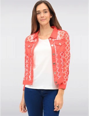 Veste Maille Rouge Légère par Tango Mango
