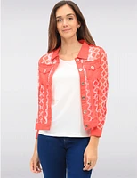 Veste Maille Rouge Légère par Tango Mango