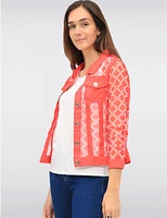 Veste Maille Rouge Légère par Tango Mango