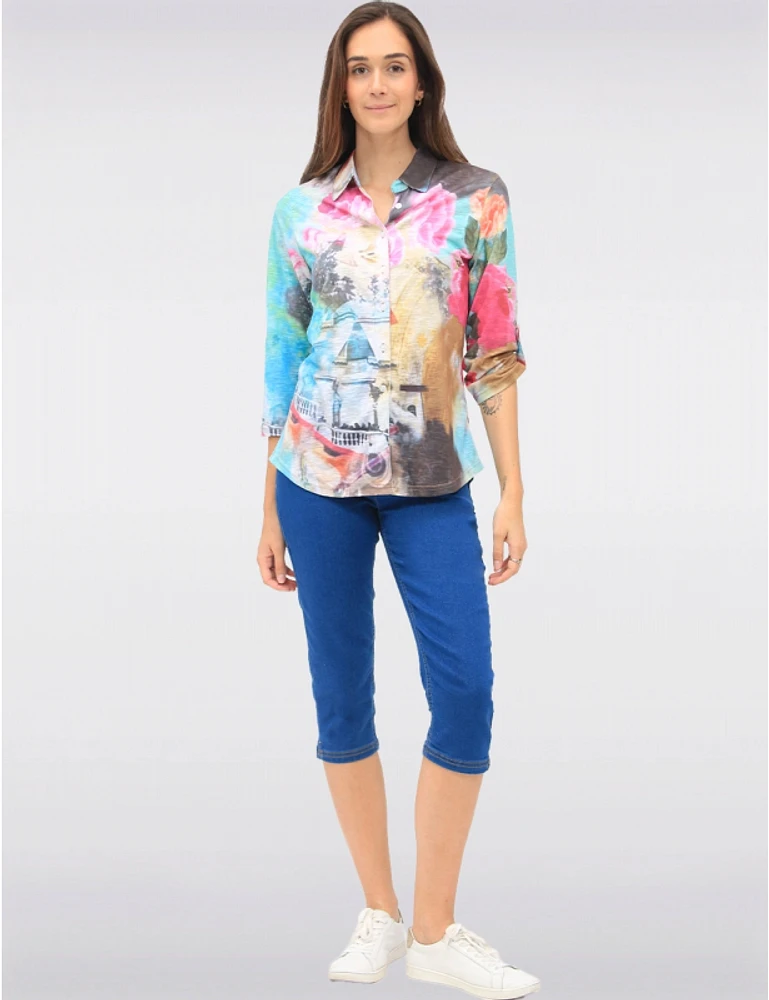 Blouse Imprimée Multicolore par Tango Mango