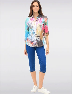Blouse Imprimée Multicolore par Tango Mango