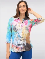 Blouse Imprimée Multicolore par Tango Mango