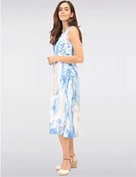Robe Midi Imprimée Sans Manches par Cativa