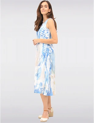 Robe Midi Imprimée Sans Manches par Cativa