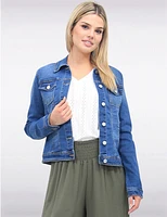 Veste en Denim Coton Stretch par Baccini
