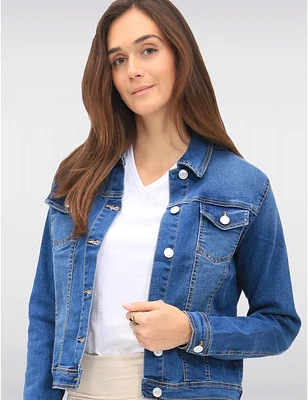 Veste en Denim Coton Stretch par Baccini