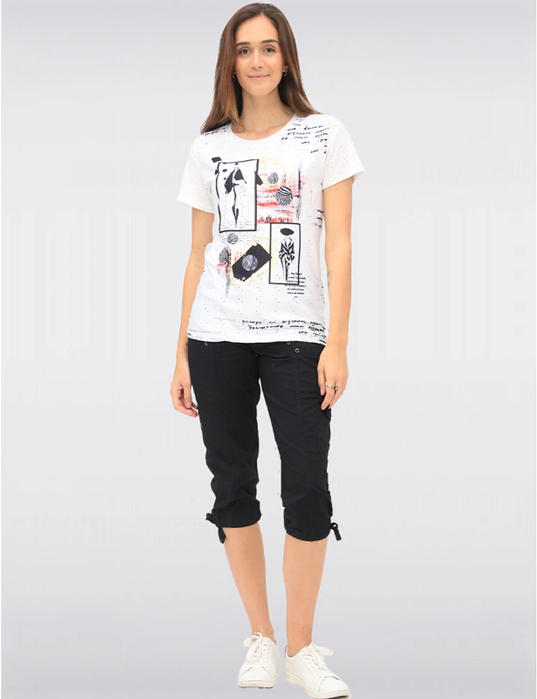 Haut Broderie Florale par Ness