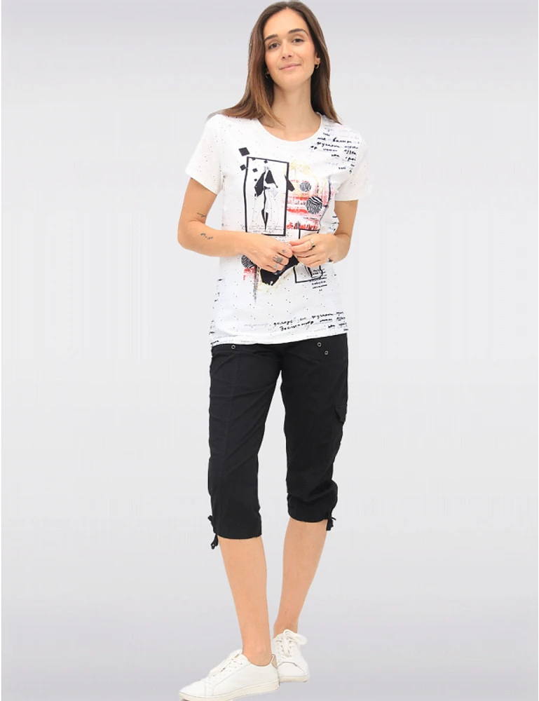 Haut Broderie Florale par Ness