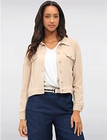 Manteaux | La maison du manteau au Québec Veste Classique Légère à Boutons Col Chemise et Poches Fonctionnelles par Ninety