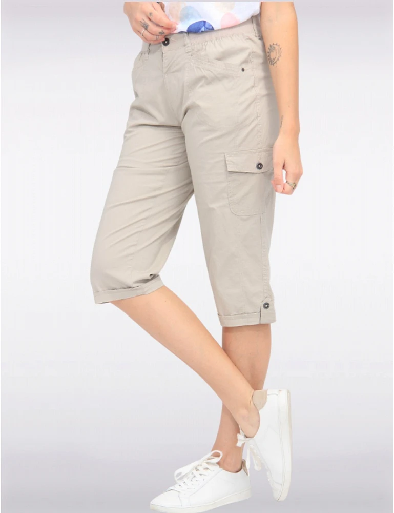 Manteaux | La maison du manteau au Québec Taylor Capri Cargo Extensible Avec Pattes Latérales Et Boutons Par Dash Clothing