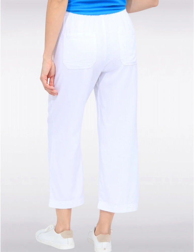 Manteaux | La maison du manteau au Québec Capris À Jambes Larges Avec Poches en Coton Mélangé Taille Ajustable by Dash