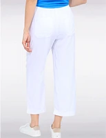 Manteaux | La maison du manteau au Québec Capris À Jambes Larges Avec Poches en Coton Mélangé Taille Ajustable by Dash