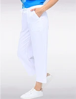 Manteaux | La maison du manteau au Québec Capris À Jambes Larges Avec Poches en Coton Mélangé Taille Ajustable by Dash