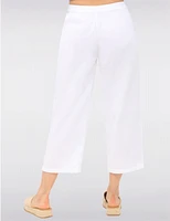 Manteaux | La maison du manteau au Québec Pantalon Large Cotton à Enfiler avec Poches & Détails Boutons Latéraux par Erika