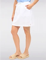 Manteaux | La maison du manteau au Québec Jupe-short en Cotton avec Poches Cordon de Serrage et Fentes Boutonnés par Erika