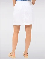 Manteaux | La maison du manteau au Québec Jupe-short en Cotton avec Poches Cordon de Serrage et Fentes Boutonnés par Erika