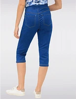 Manteaux | La maison du manteau au Québec Capri en Denim Extensible À Enfiler Avec Poches & Fentes Latérales Par Erika