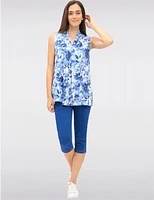 Manteaux | La maison du manteau au Québec Capri en Denim Extensible À Enfiler Avec Poches & Fentes Latérales Par Erika