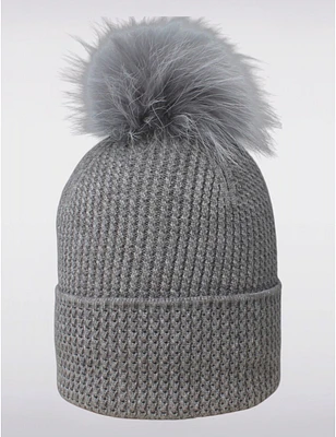 Manteaux Manteaux | La maison du manteau au Québec Chaleur et Style - Tuque En Maille Avec Pompon Amovible En Fourrure Véritable