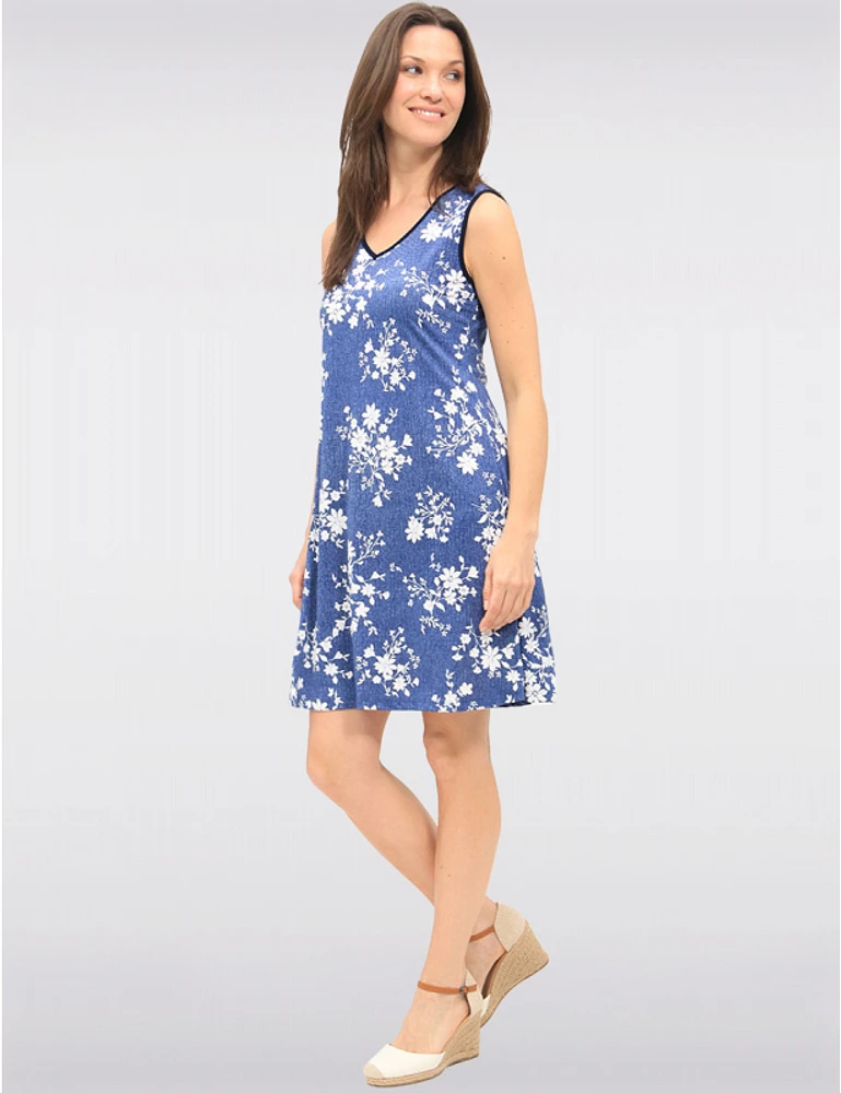 Robe Évasée Sans Manches Amani Couture