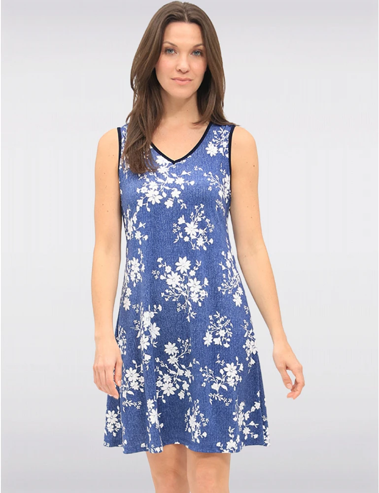 Robe Évasée Sans Manches Amani Couture